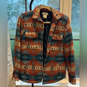 Ariat Shacket Aztec Western Terracotta/Turquoise Size Small